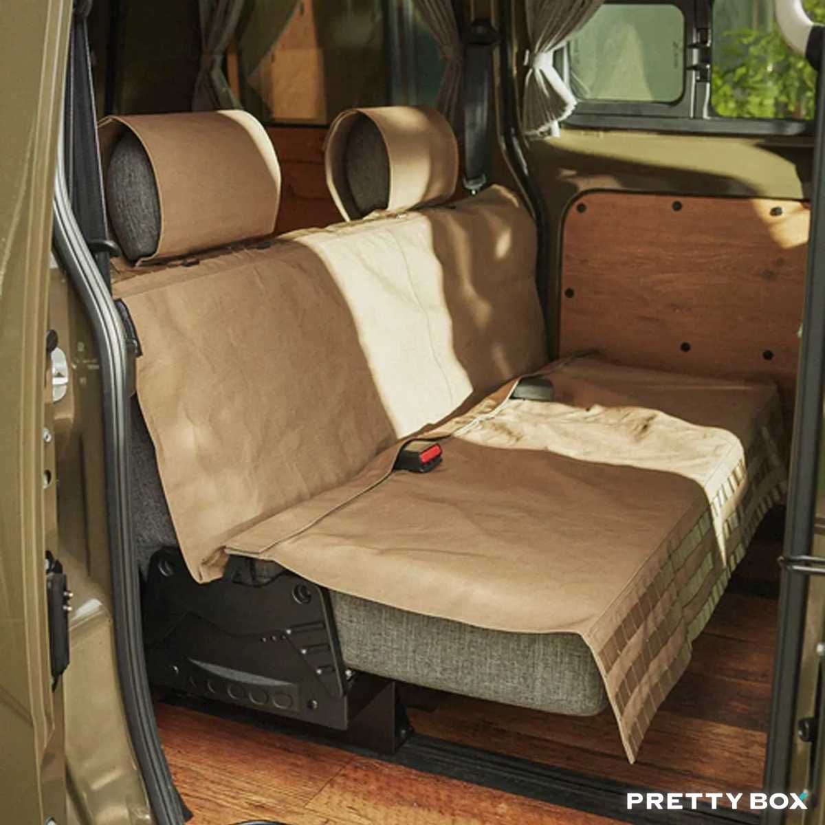 Preorder GORDON MILLER RECYCLE CANVAS REAR SEAT COVER - Coyote - Pretty Box