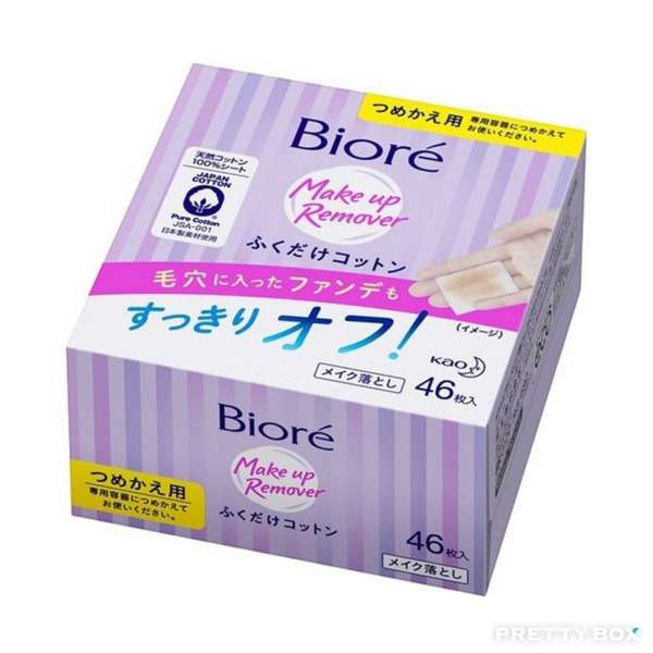 KAO Biore Cleansing Cotton Facial Sheets (Refill) 46pcs