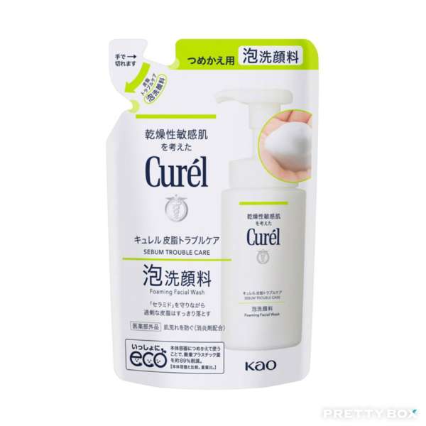 Curél Sebum Trouble Care Foaming Facial Wash (Refill) 130ml