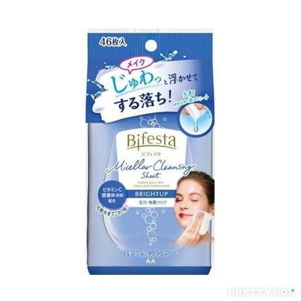 Bifesta Micellar Cleansing Sheet (Brightup) 46pcs