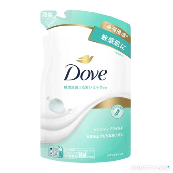 DOVE Body Wash Sensitive Mild Body Soap Refill 330g