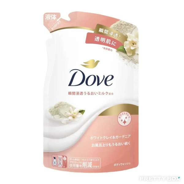 Dove Moisturizing Body Wash 330g Refill (White Clay&Gardenia)