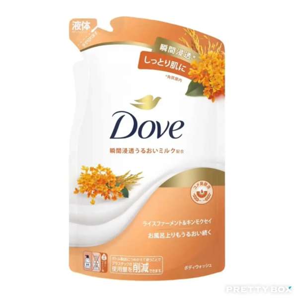 Dove Deep Moisturizing Shower Gel 330g Refill (Rice Enzyme & Osmanthus)