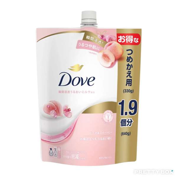 Dove Moisturizing Body Wash Refill 640g (Peach & Sweet Pea)