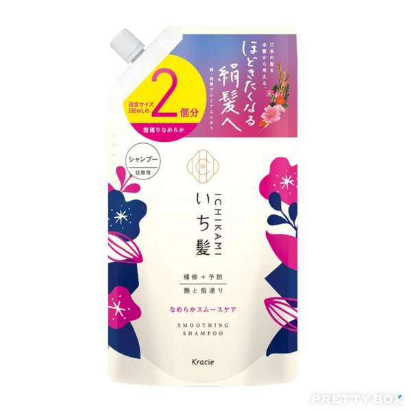 Kracie ICHIKAMI Nameraka Smooth Care Shampoo 660ml Refill