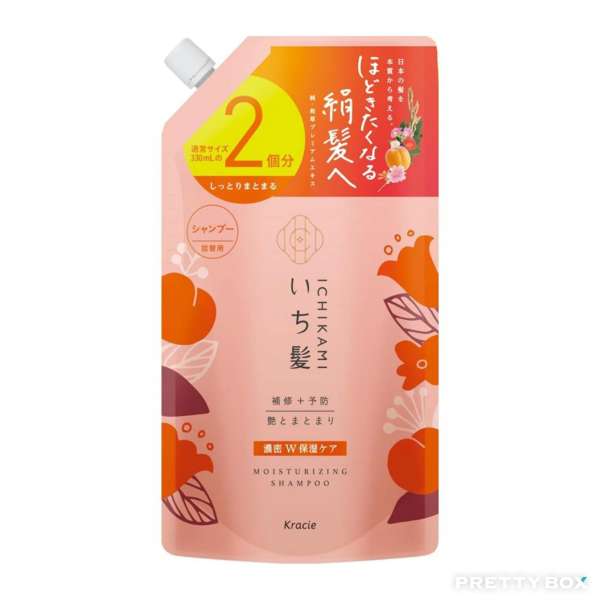 Kracie ICHIKAMI Moisturizing Shampoo 660ml Refill