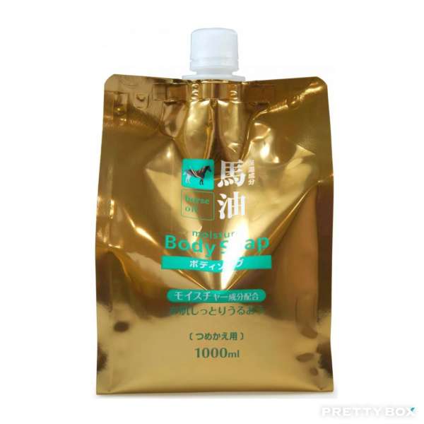 Kumano Horse Oil Moisture Body Soap 1000ml Refill