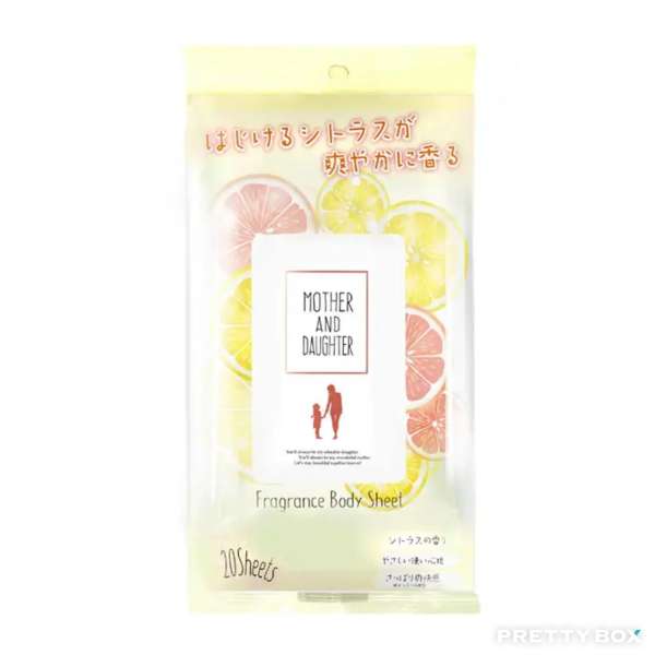 MOTHER AND DAUGHTER Fragrance Body Sheet 20 Sheets Citrus Fragrance