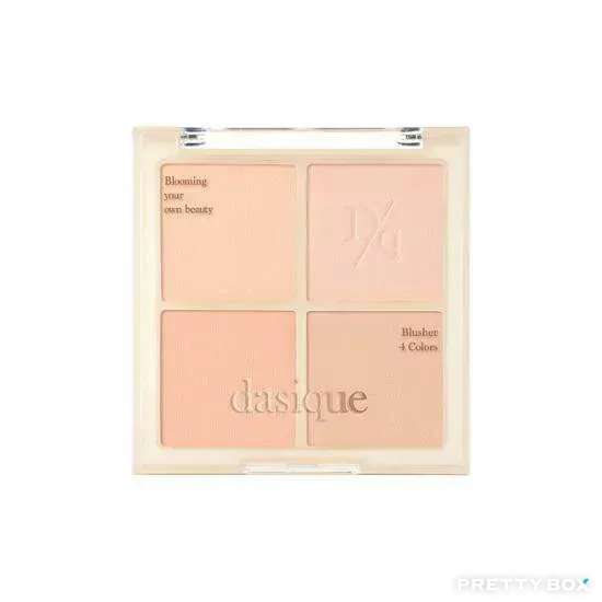 Dasique 純素四色胭脂盤 #01 暖調啞光 Warm Blending 10.4g