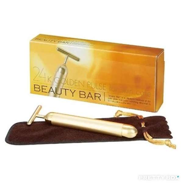 MC BIKEN JAPAN Beauty Bar 24K Golden Pulse Facial Massager