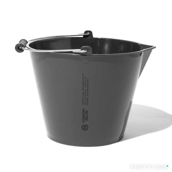 GORDON MILLER Rubber Bucket 8L 橡膠水桶 - 深灰色