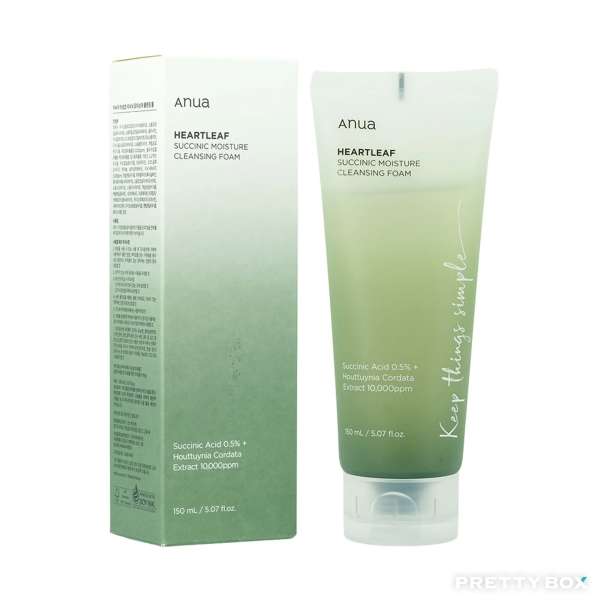 Anua Heartleaf Succinic Moisture Cleansing Foam 150ml