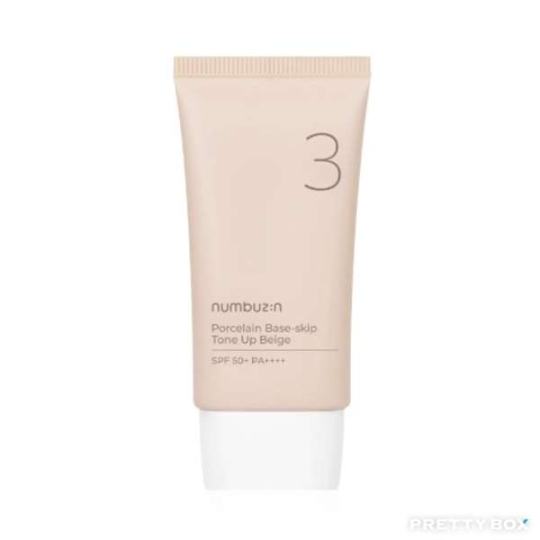 numbuzin No.3 Porcelain Base-skip Tone Up Beige SPF50+ PA++++ 50ml