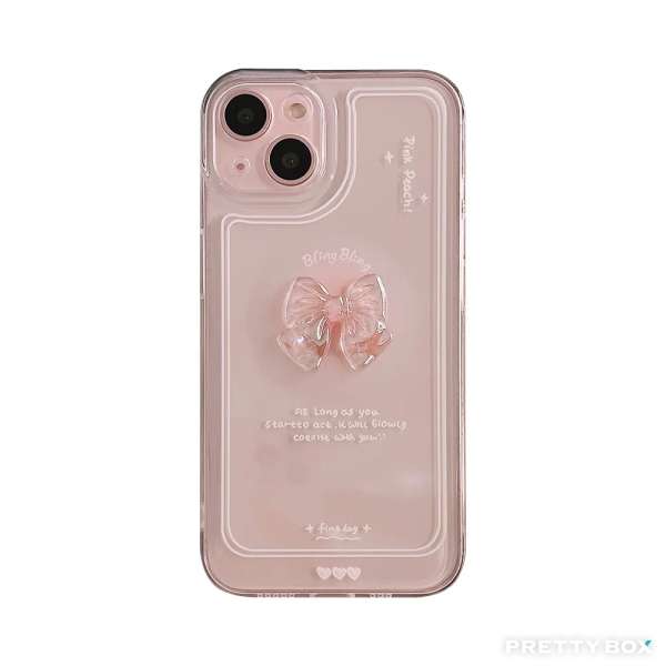 Bow Transparent Phone Case - iPhone15