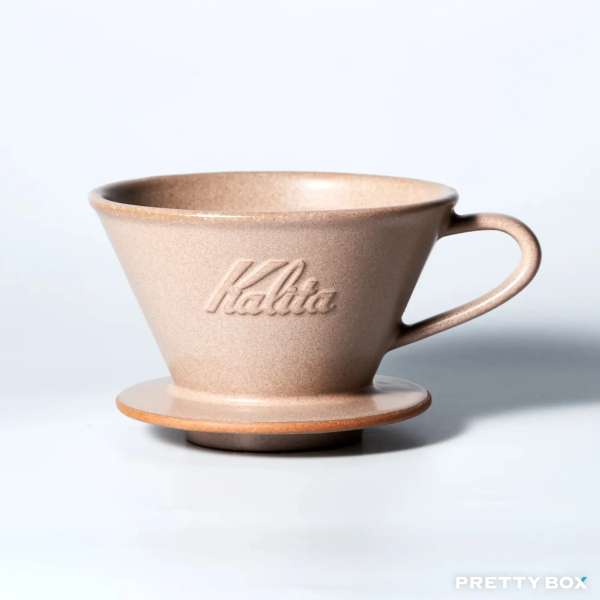 Kalita MI-185 185系列 砂岩陶土 陶瓷蛋糕濾杯 - 沙棕色