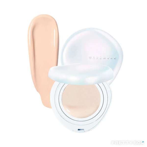 WAKEMAKE Water Glow Coating Cushion SPF50+ PA++++ #19 Porcelain 15g