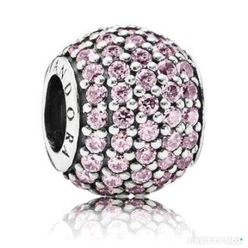 Pandora - CHARMS - Pink Pavé Ball Charm #791051PCZ