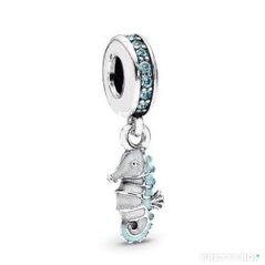 Pandora - CHARMS - Tropical Seahorse Pendant Charm #791311MCZ