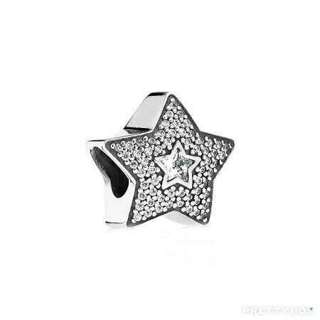 Pandora - CHARMS - Pavé Wishing Star Charm #791384CZ